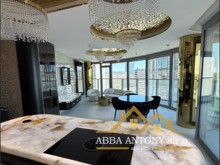 3-izbový luxusný apartmán v EUROVEA TOWER | 13. poschodie | 92 m² + 2 balkóny + parking 